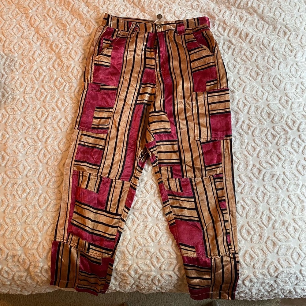 Silk trousers